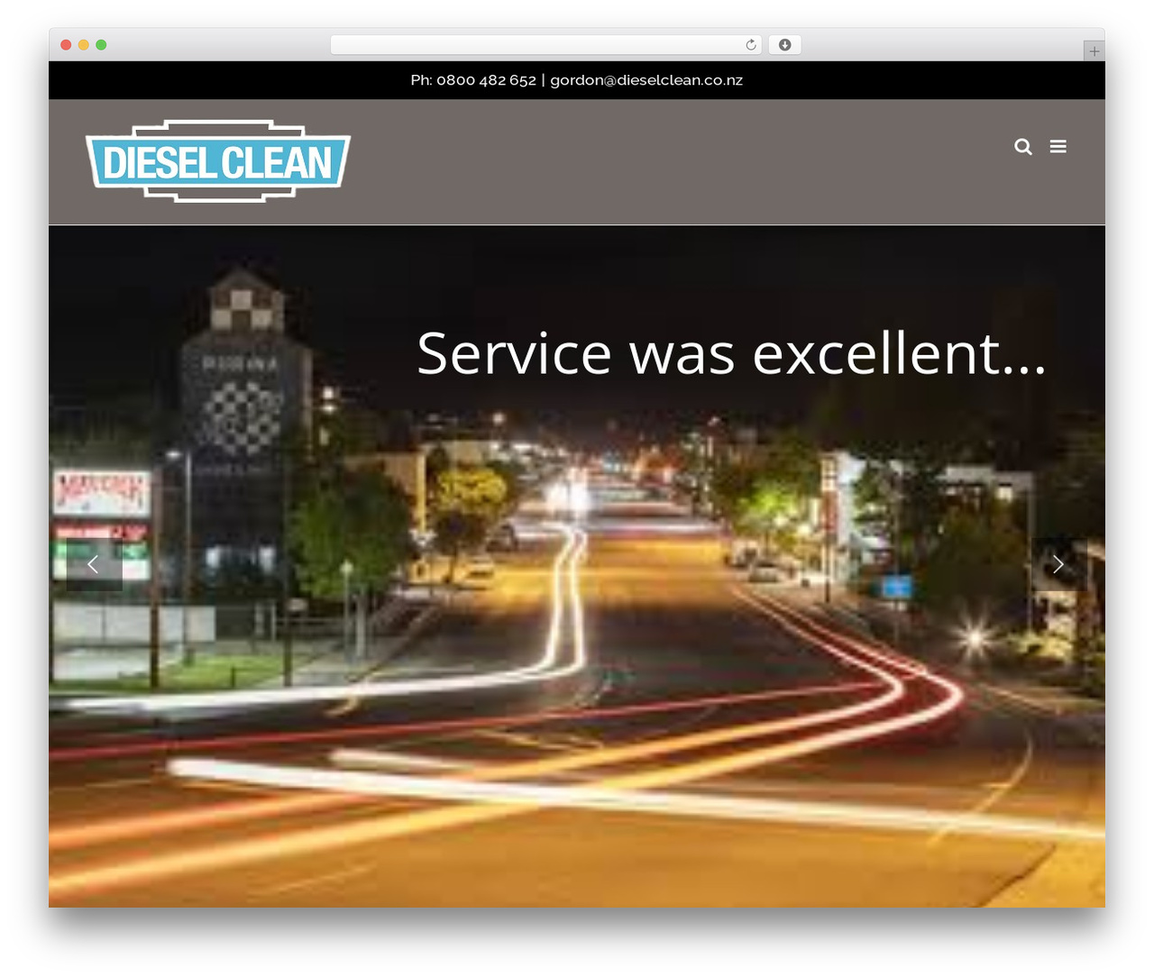 dieselclean WordPress theme - dieselclean.co.nz