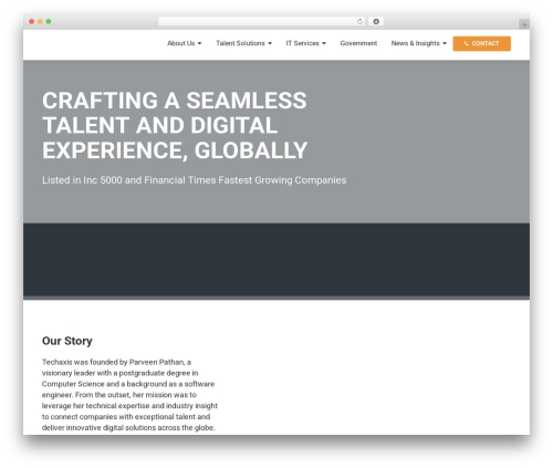 Best WordPress theme Techaxis - techaxisinc.com