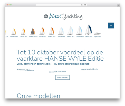 Divi WordPress theme - westyachting.com
