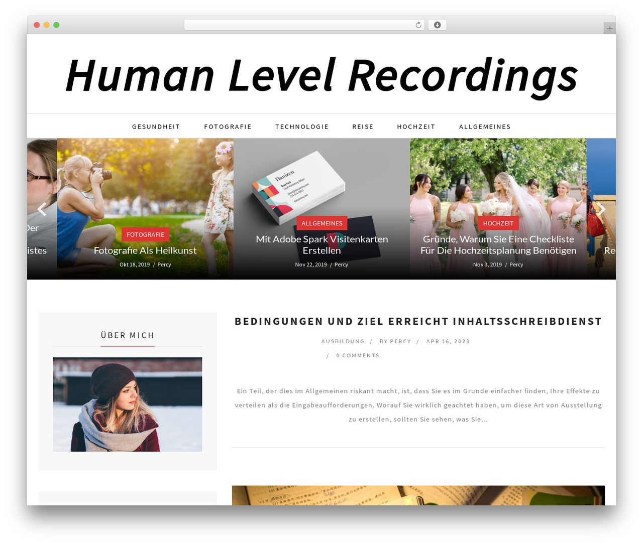 Electron WordPress page template - humanlevelrecordings.com