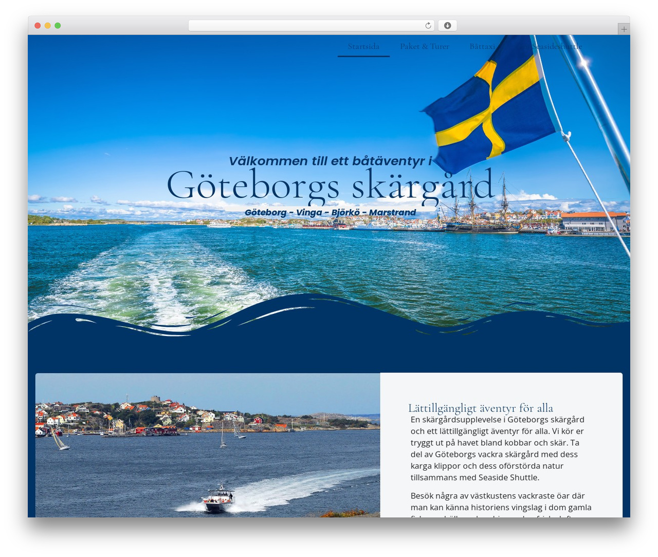 Hello Elementor theme WordPress - seasideshuttle.se