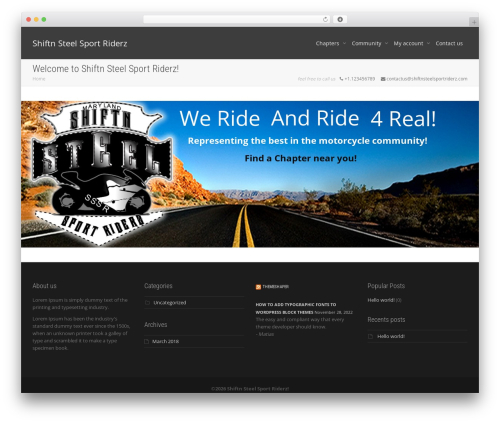 Youzer WordPress plugin - shiftnsteelsportriderz.com