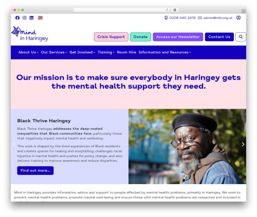 Mind Theme WordPress website theme - mindinharingey.org.uk