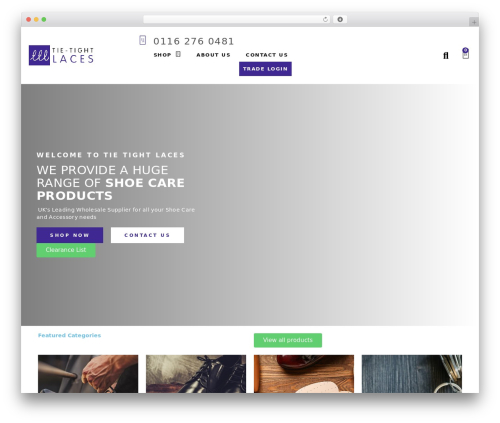 Oxygen2 WordPress website theme - tietightlaces.com