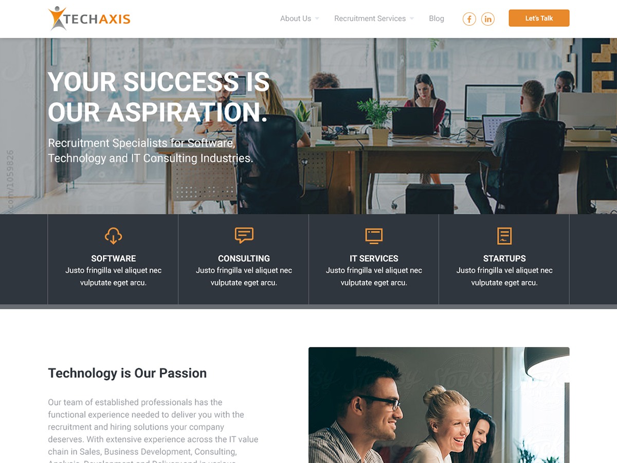 Techaxis theme WordPress by Kristin Falkner