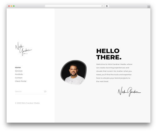 Tokyo WordPress theme - nickgardnermedia.com
