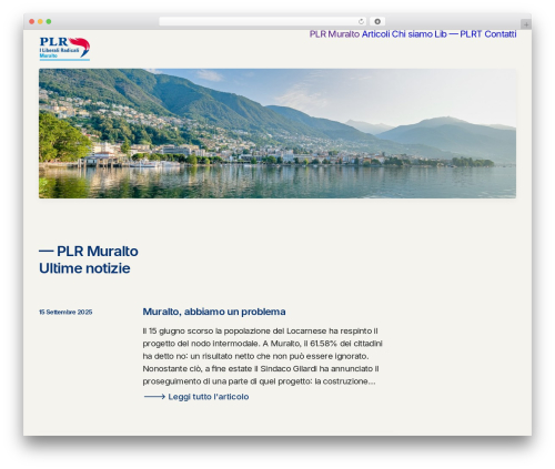 Uncode WordPress theme - plr-muralto.ch