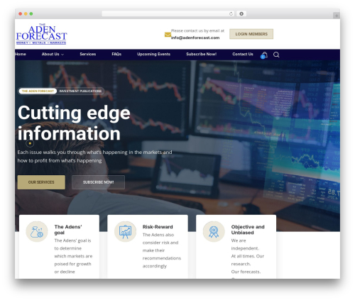 WordPress theme Maxbizz - adenforecast.com