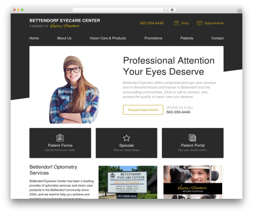WordPress theme VS Theme #3 - visionsource-bettendorfeyecare.com