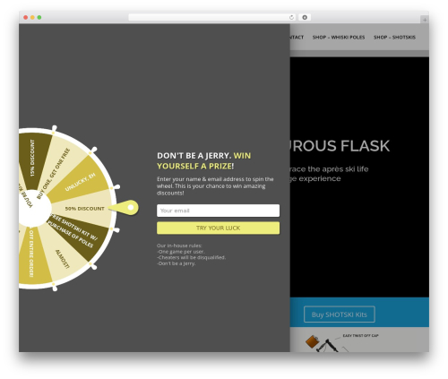 WP Optin Wheel – Gamified Optin Email Marketing Tool for WordPress and WooCommerce (wp-optin-wheel) free WordPress plugin - whiskipoles.com WP Optin Wheel – Gamified Optin Email Marketing Tool for WordPress and WooCommerce (wp-optin-wheel) free WordPress plugin - whiskipoles.com