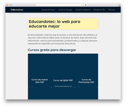 Turbo vinetas v2.0 WordPress plugin - educandotec.org