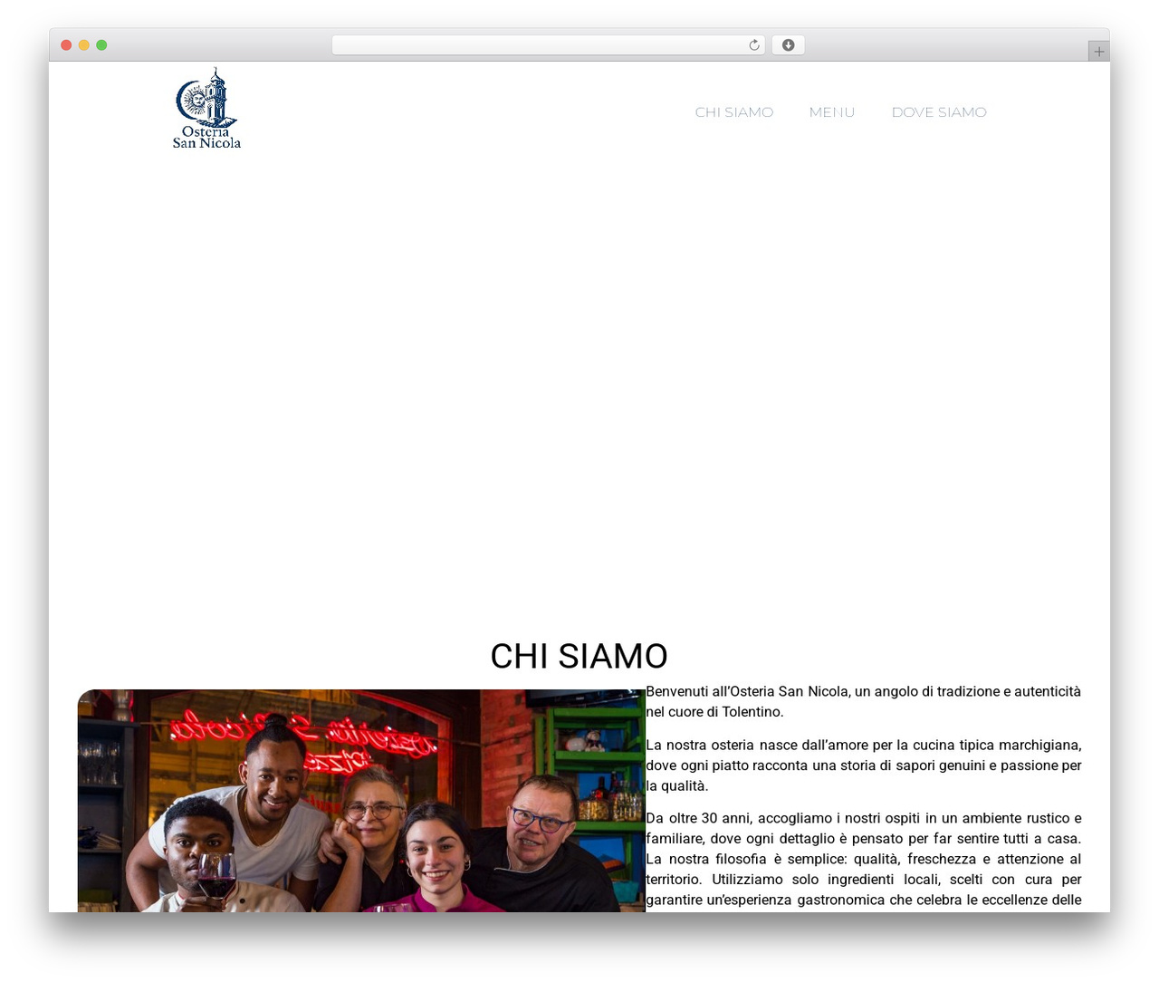 WordPress theme Hello Elementor - osteriasannicola.it