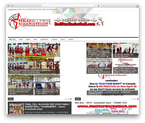 WordPress theme patterns - redstarbasketball.com