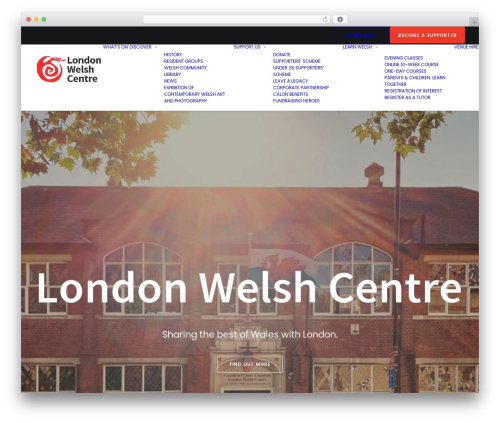 Uncode js_composer WordPress plugin - londonwelsh.org