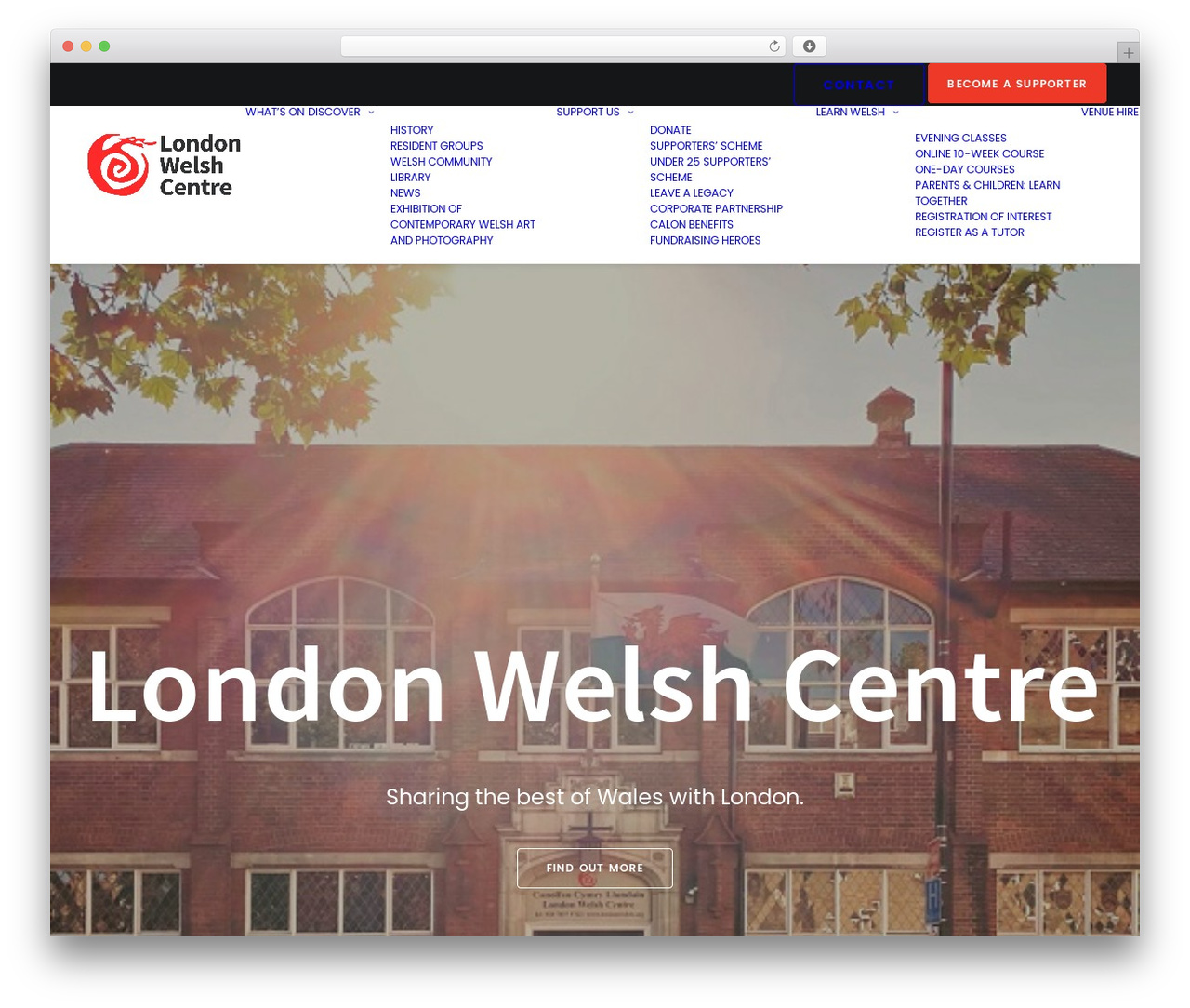 WordPress theme Uncode - londonwelsh.org