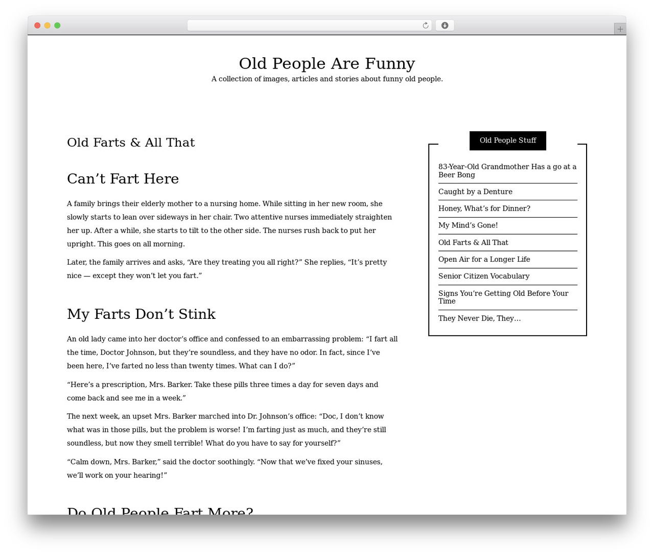 Writee WordPress theme image - oldpeoplearefunny.com Writee WordPress theme image - oldpeoplearefunny.com