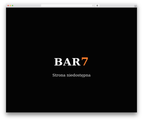 Bar WordPress theme - bar7.pl