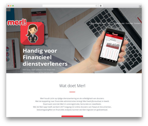cherry WordPress theme design - merl.nl