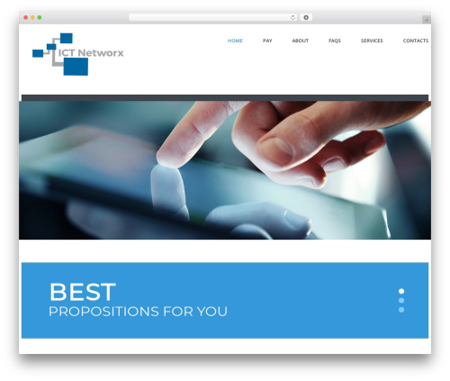 cherry WordPress theme - ictnetworx.com