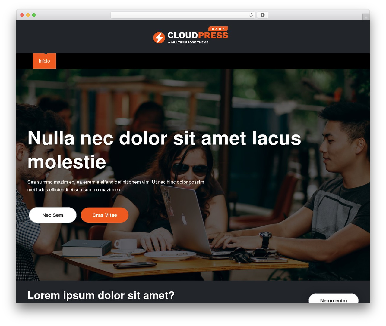 CloudPress Dark theme WordPress - gabrielmarinho.com.br