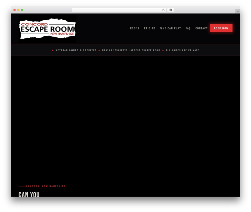 Escape theme WordPress - escaperoomconcordnh.com