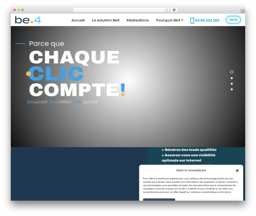 MultiSite WordPress website theme - be4.site