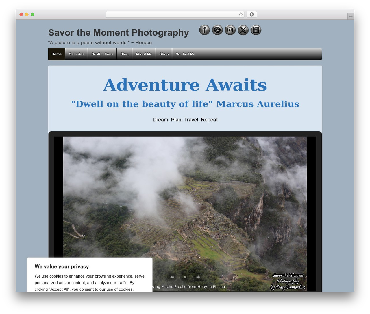 Responsive Pro WordPress theme image - savorthemomentphotography.com