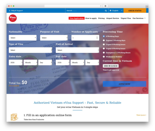 Theme WordPress Kegon - vietnamvisaonline.org