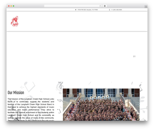 WordPress theme Constructlar - langhamcreekband.org