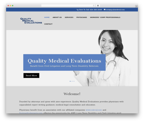 WordPress theme Divi - qualmedeval.com