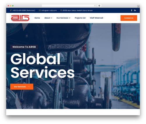WP theme Dustrix - air-ndt.com