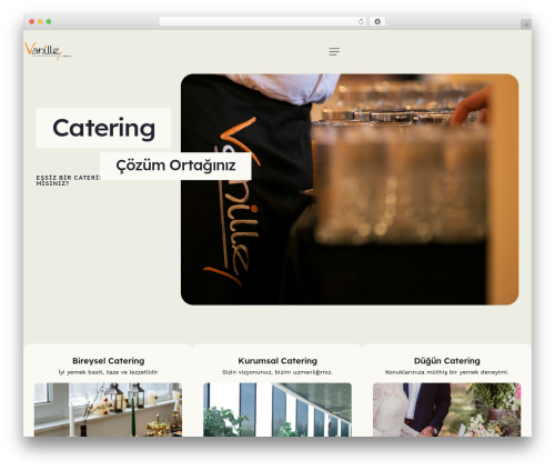 Bite WordPress theme - vanillecatering.com