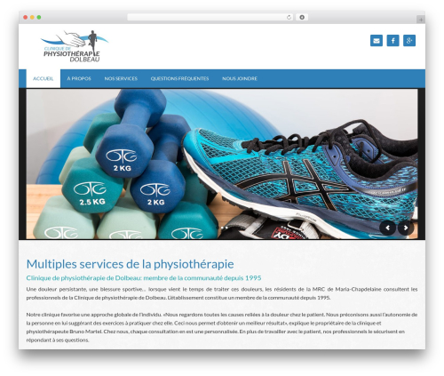 CMT003 WordPress theme - cliniquephysiotherapiedolbeau.com