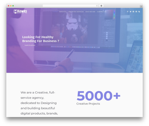 Creative Lab WordPress theme design - hawksmediaco.com