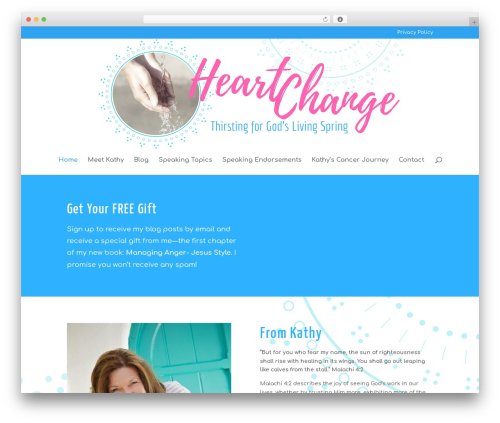 Divi WordPress theme - kathycollardmiller.com
