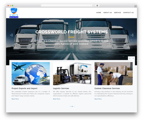 Express Logistics WordPress theme - cwfs.in