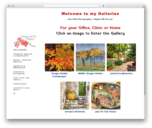 Flatbase wallpapers WordPress theme - maplehillpix.com