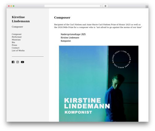 inxhibit WordPress theme design - kirstinelindemann.com