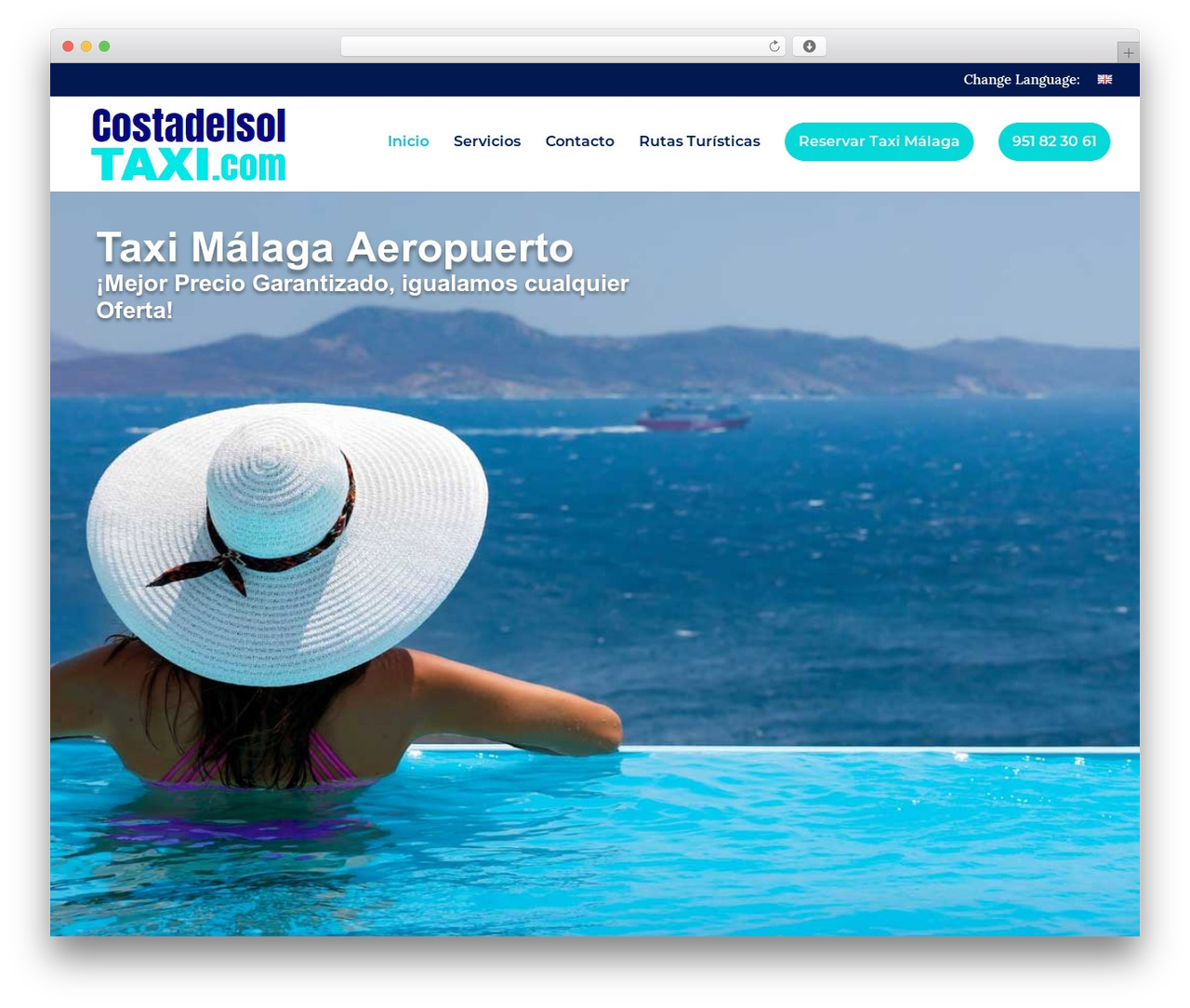 MODELO WordPress theme - costadelsoltaxi.com