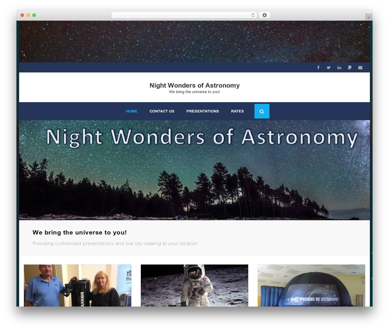Shuttle allBusiness theme WordPress - nightwondersofastronomy.com