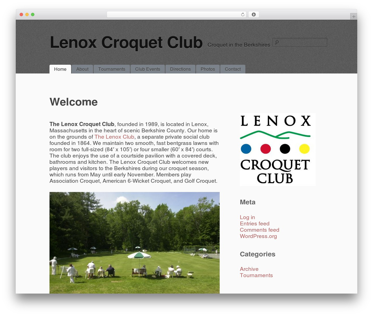 simpleX WP theme - lenoxcroquet.com simpleX WP theme - lenoxcroquet.com