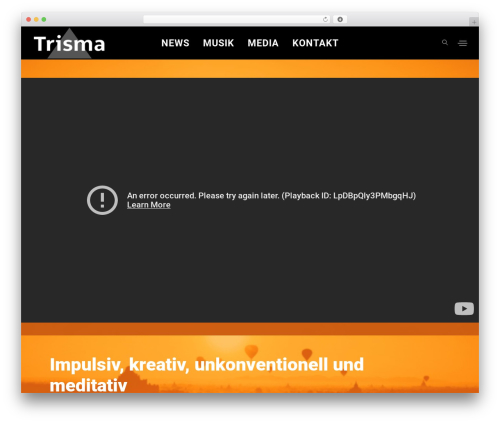 Slide WordPress blog theme - trisma.ch