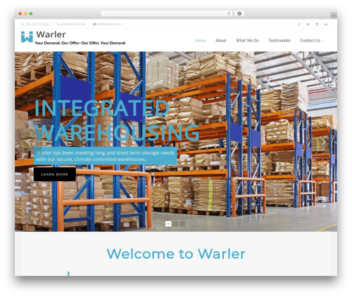 warler WordPress theme - warler.com