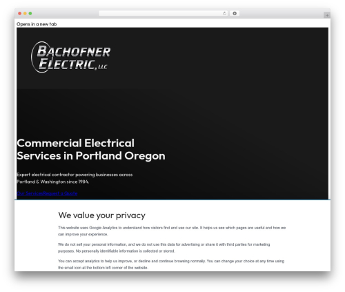 Nexus site manager WordPress plugin - bachofnerelectric.com