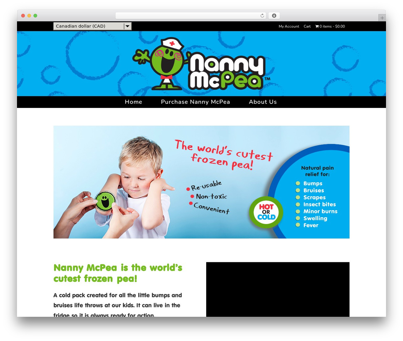 WordPress theme Bridge - nannymcpea.com