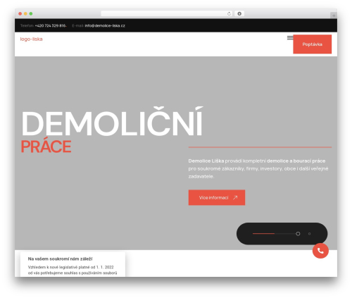 Grand cookie consent WordPress plugin - demolice-liska.cz