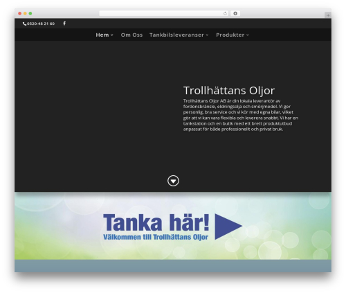 WordPress theme Divi - trollhattansoljor.se
