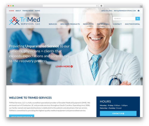 WordPress theme TriMed - trimedsystems.com
