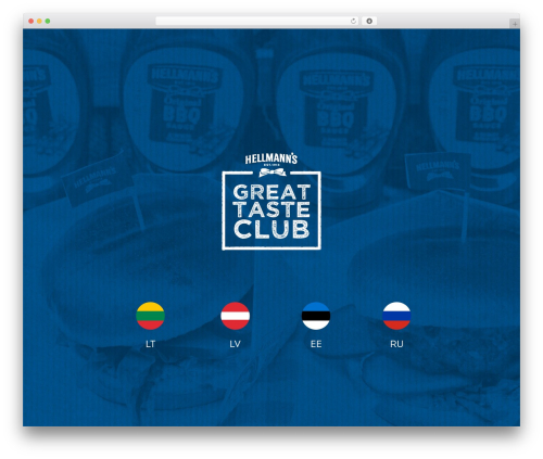 WordPress website theme hellmans - greattasteclub.com