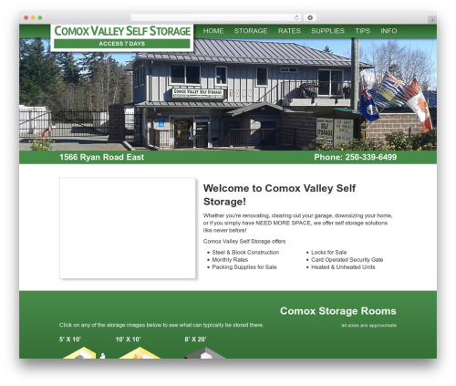 wp-bootstrap WordPress theme - comoxvalleyselfstorage.com